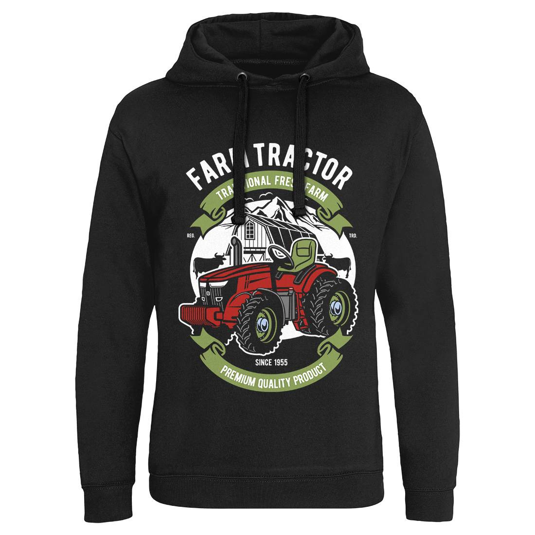 Farm Tractor Mens Hoodie Without Pocket Vehicles D527