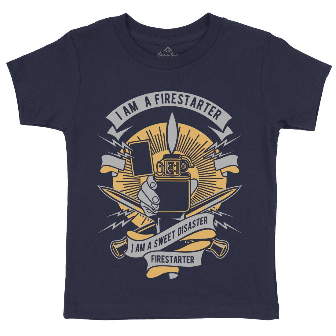 Firestarter Kids Crew Neck T-Shirt Retro D528