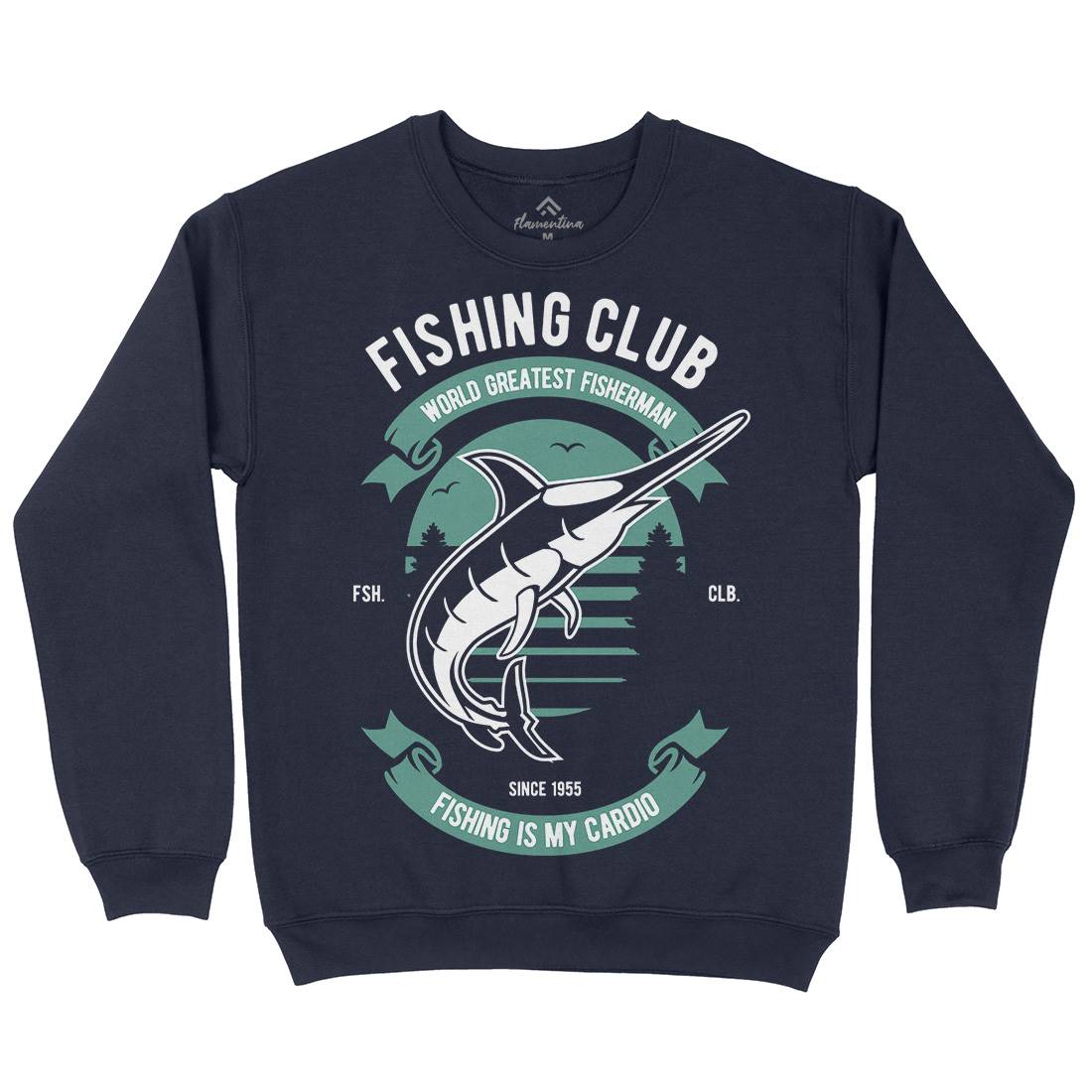Club Kids Crew Neck Sweatshirt Fishing D530