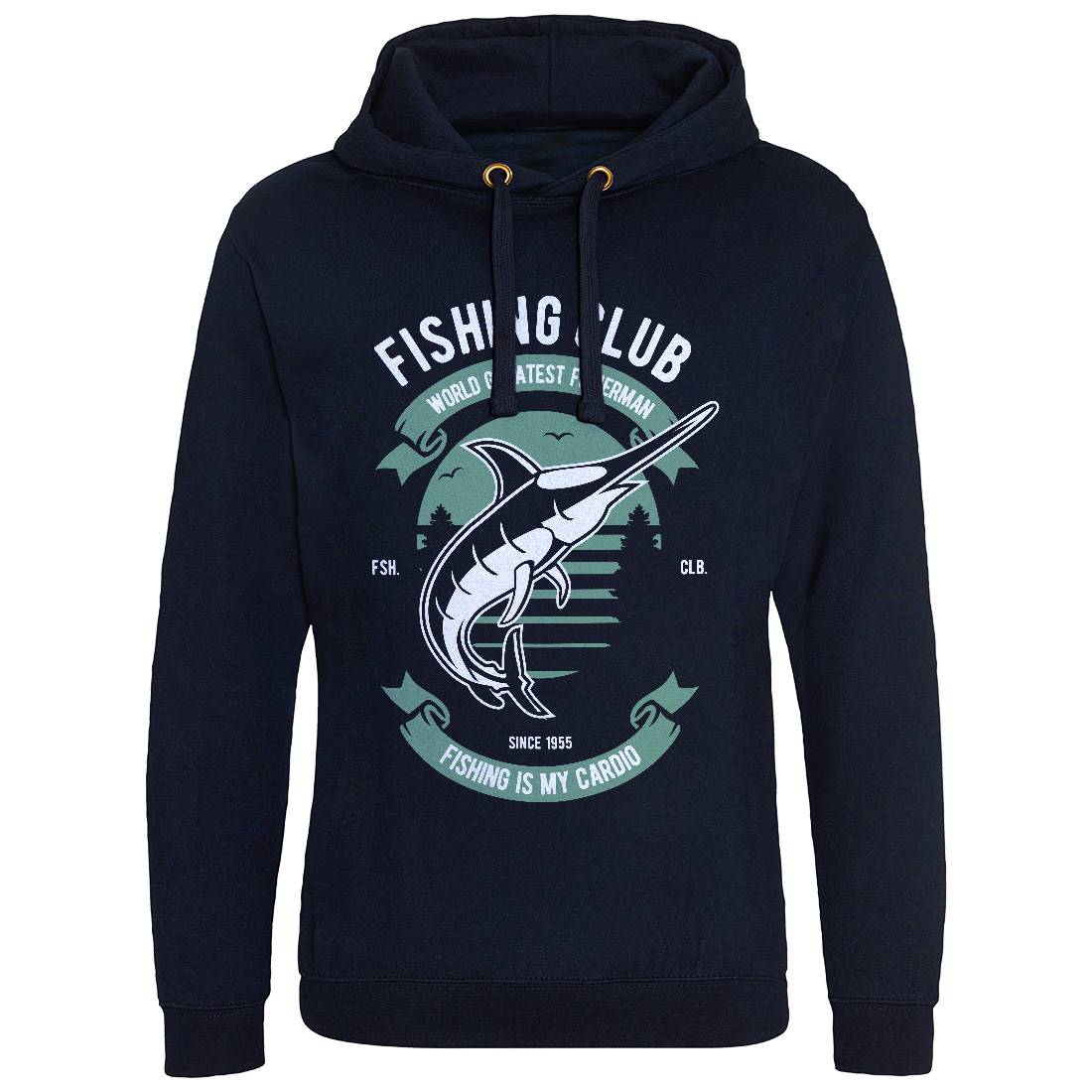 Club Mens Hoodie Without Pocket Fishing D530
