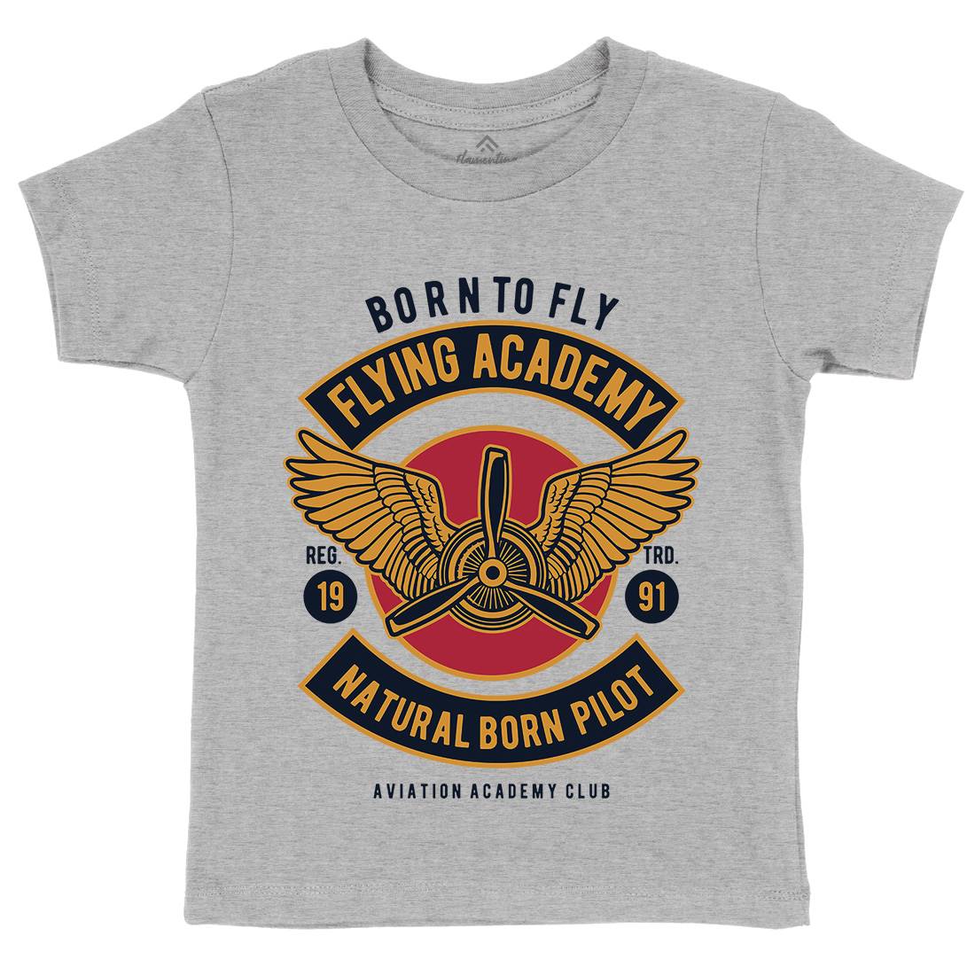 Flying Academy Kids Crew Neck T-Shirt Vehicles D532