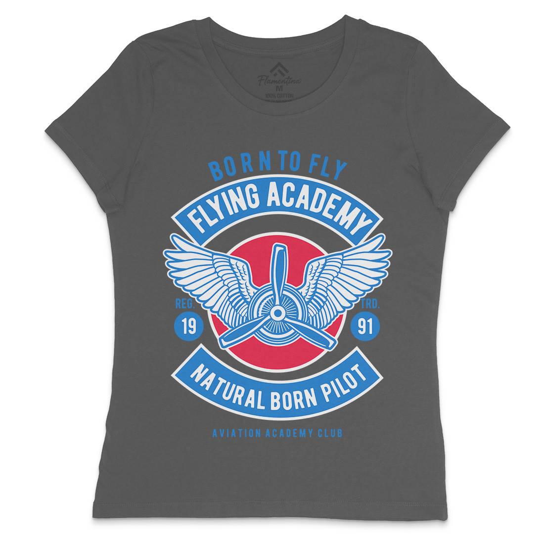 Flying Academy Womens Crew Neck T-Shirt Vehicles D532