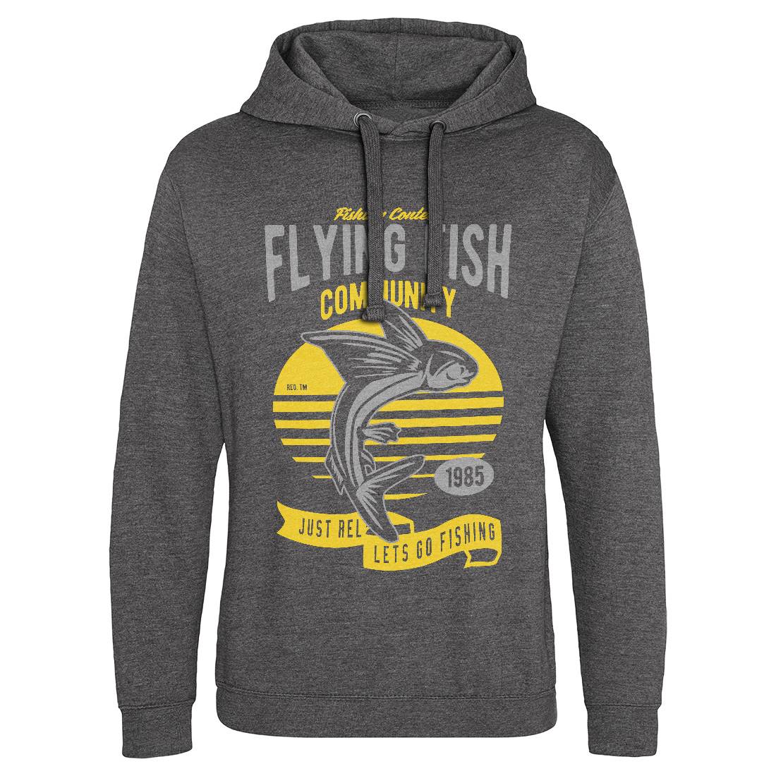 Flying Fish Mens Hoodie Without Pocket Fishing D533