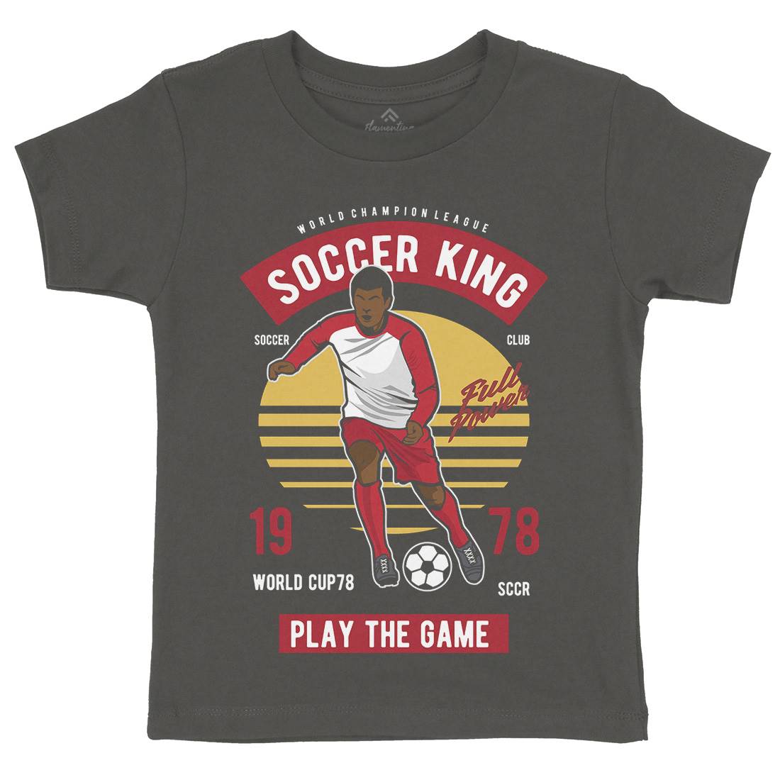 Football Kids Organic Crew Neck T-Shirt Sport D534