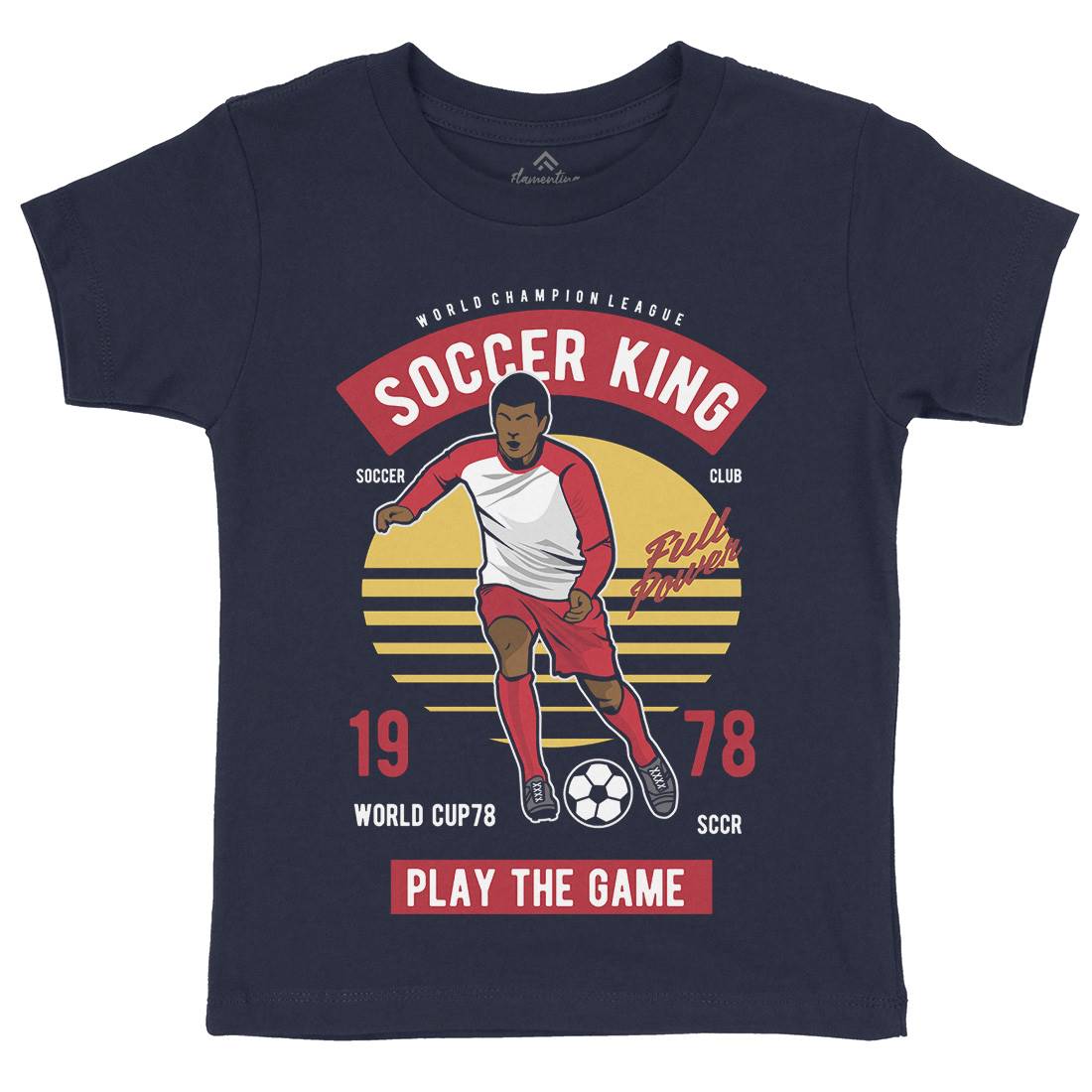 Football Kids Crew Neck T-Shirt Sport D534
