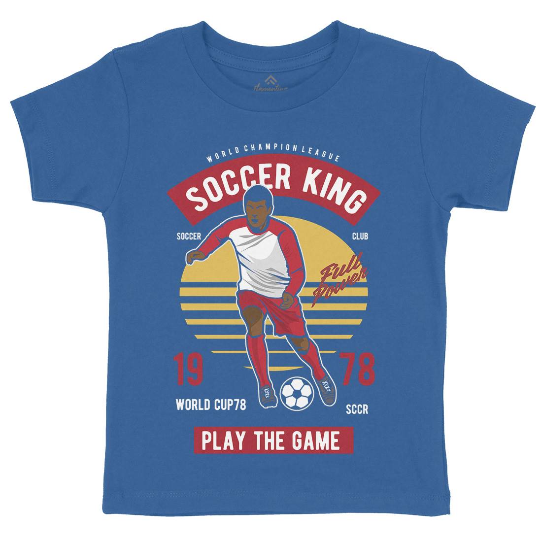 Football Kids Crew Neck T-Shirt Sport D534