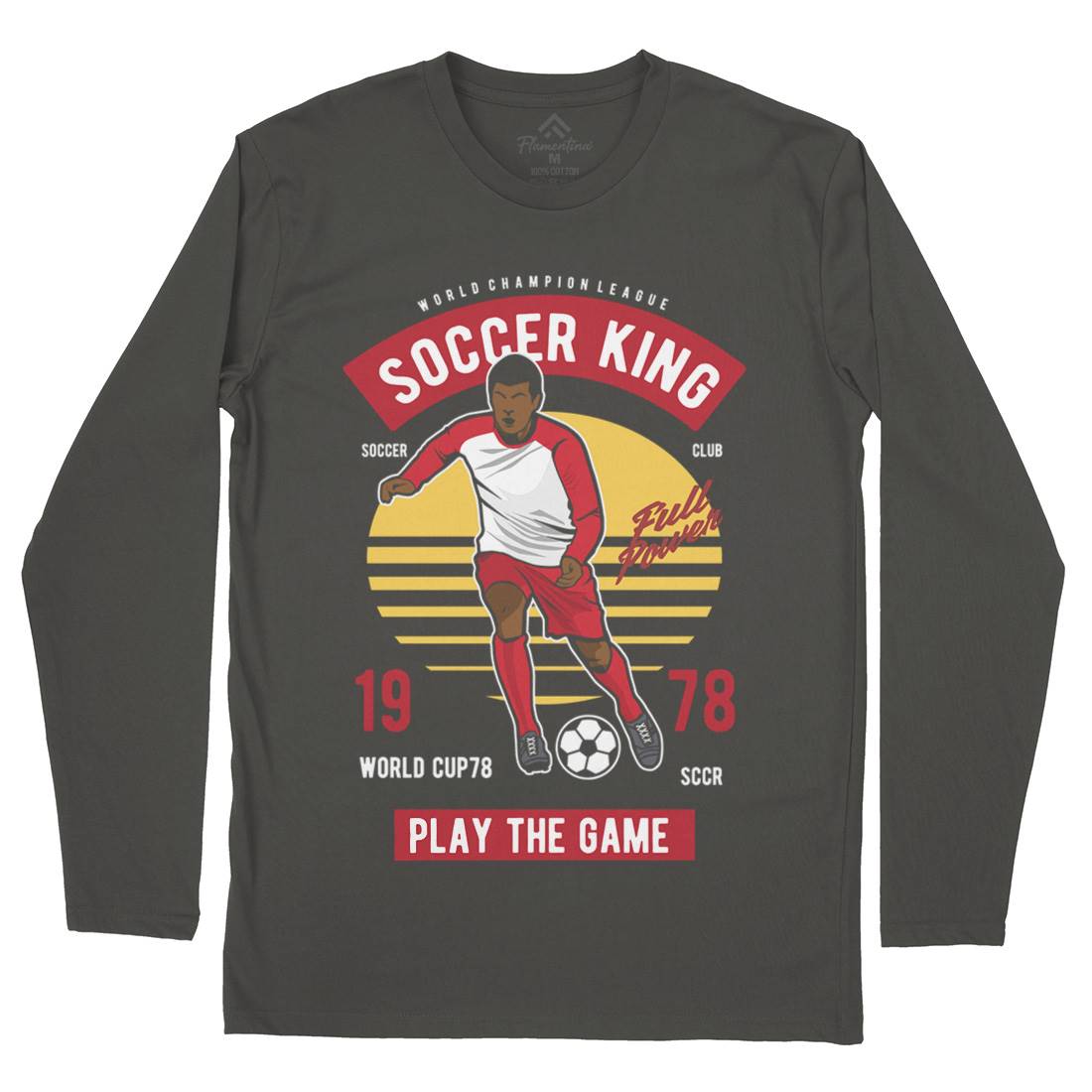 Football Mens Long Sleeve T-Shirt Sport D534
