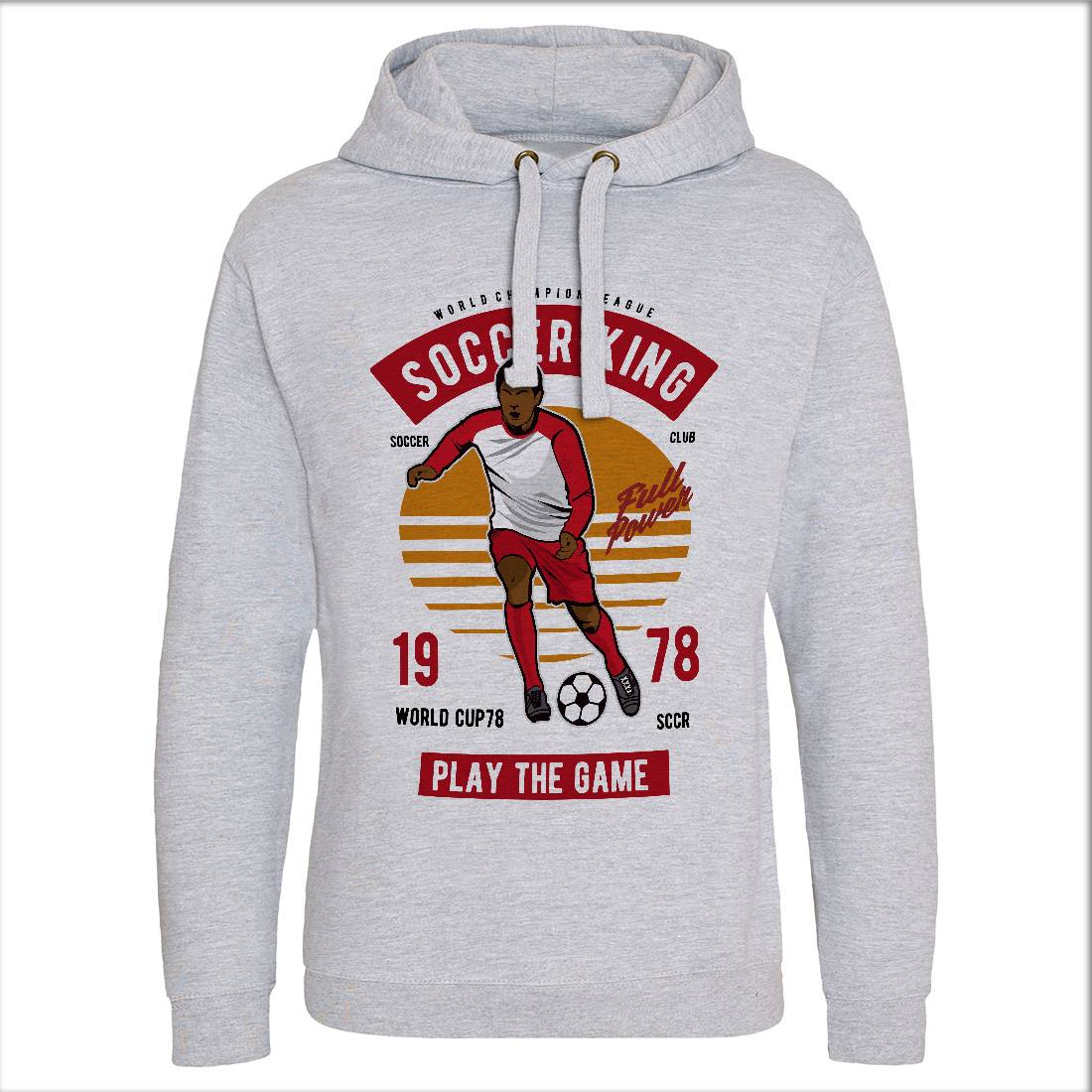 Football Mens Hoodie Without Pocket Sport D534