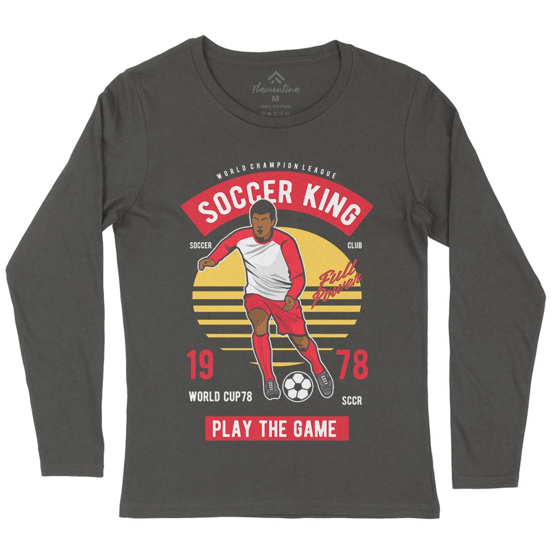 Football Womens Long Sleeve T-Shirt Sport D534