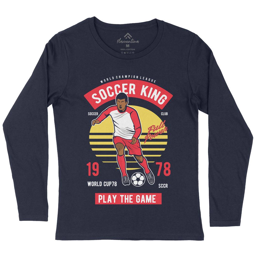 Football Womens Long Sleeve T-Shirt Sport D534