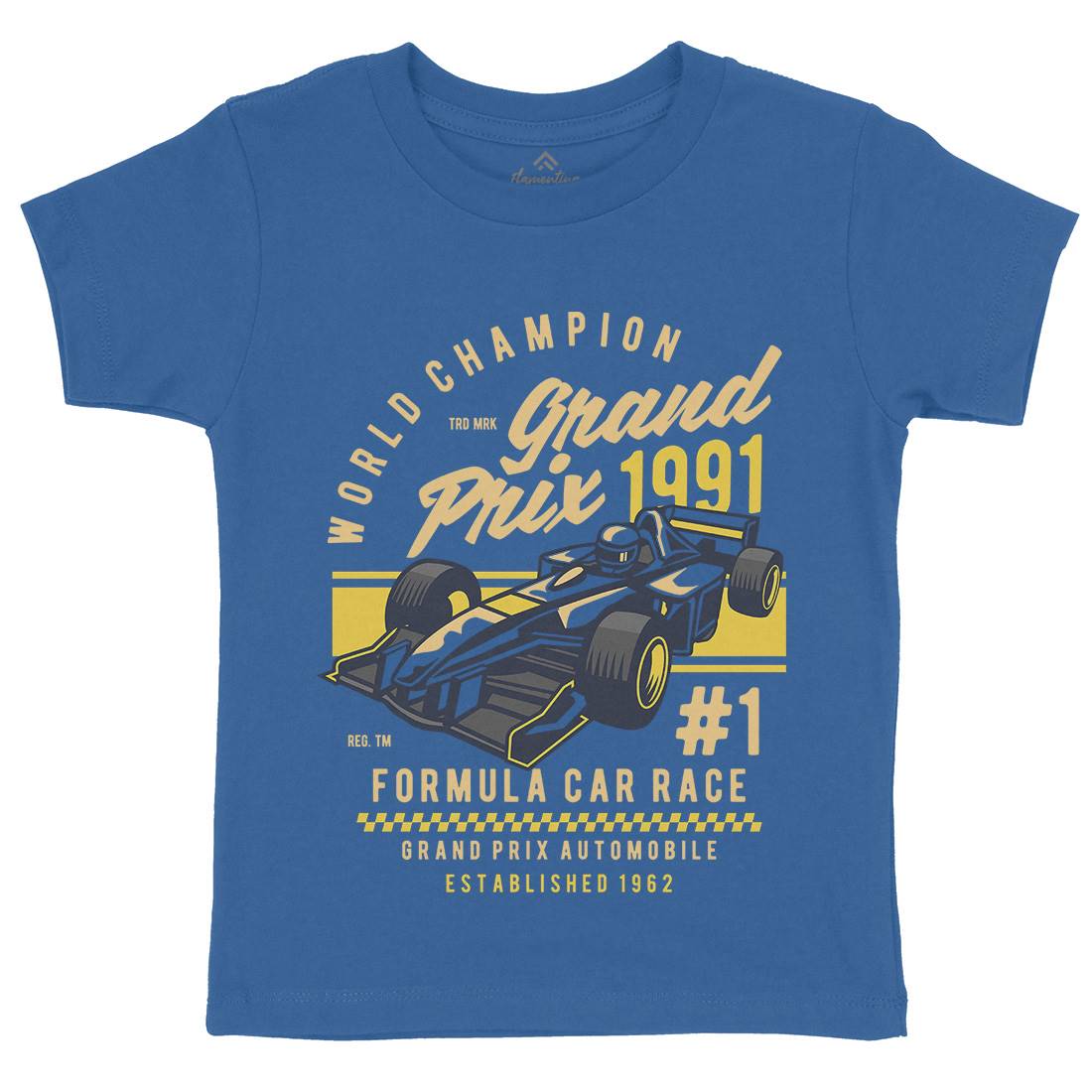 Formula Car Race Kids Crew Neck T-Shirt Cars D535