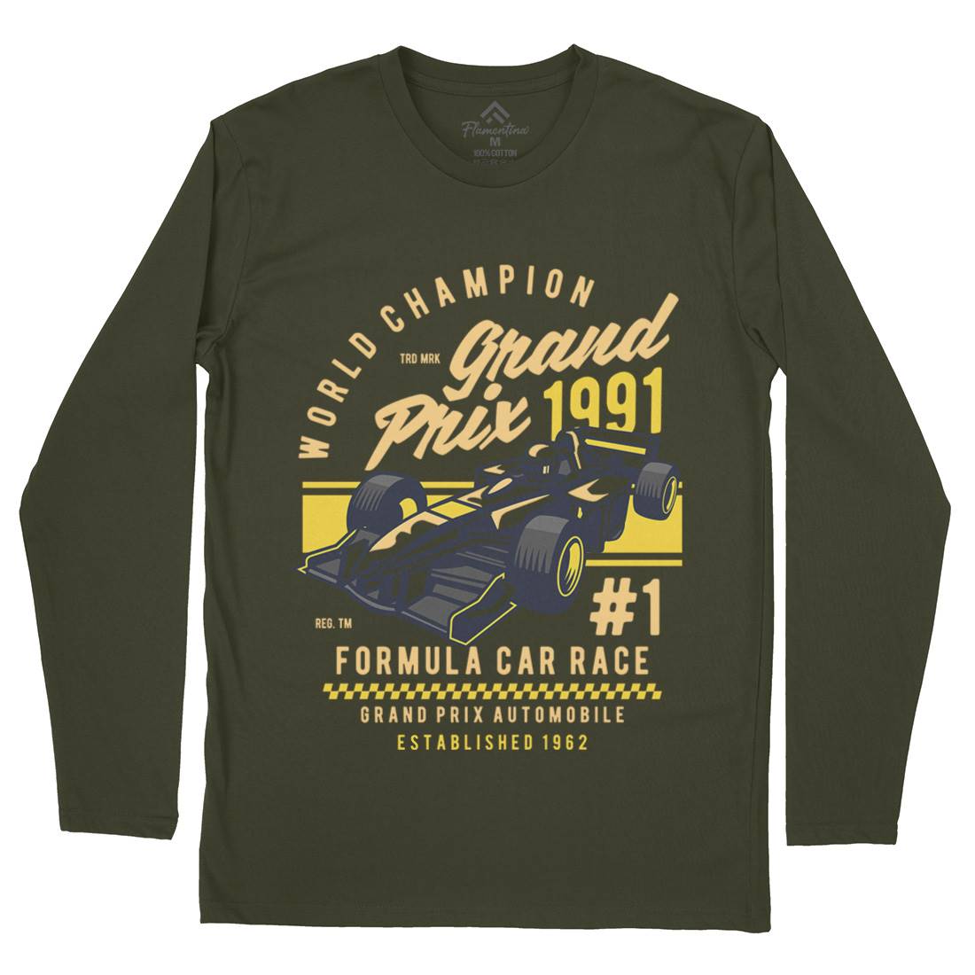 Formula Car Race Mens Long Sleeve T-Shirt Cars D535