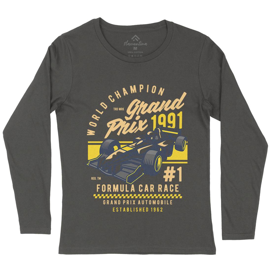 Formula Car Race Womens Long Sleeve T-Shirt Cars D535
