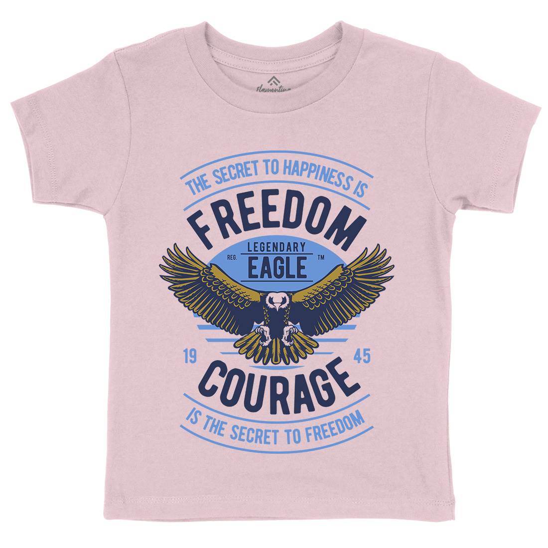 Freedom Eagle Kids Crew Neck T-Shirt American D536