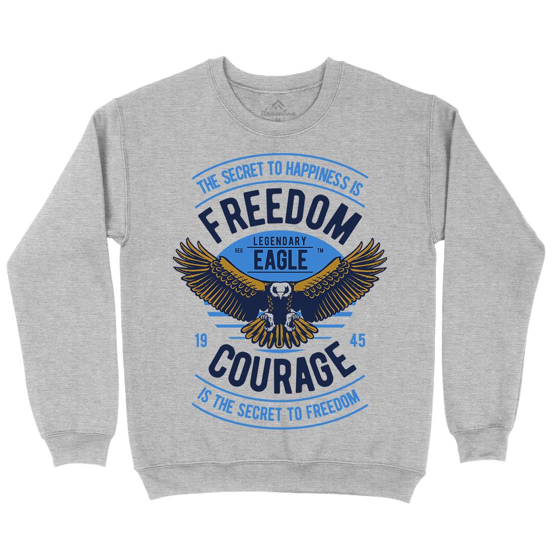 Freedom Eagle Mens Crew Neck Sweatshirt American D536