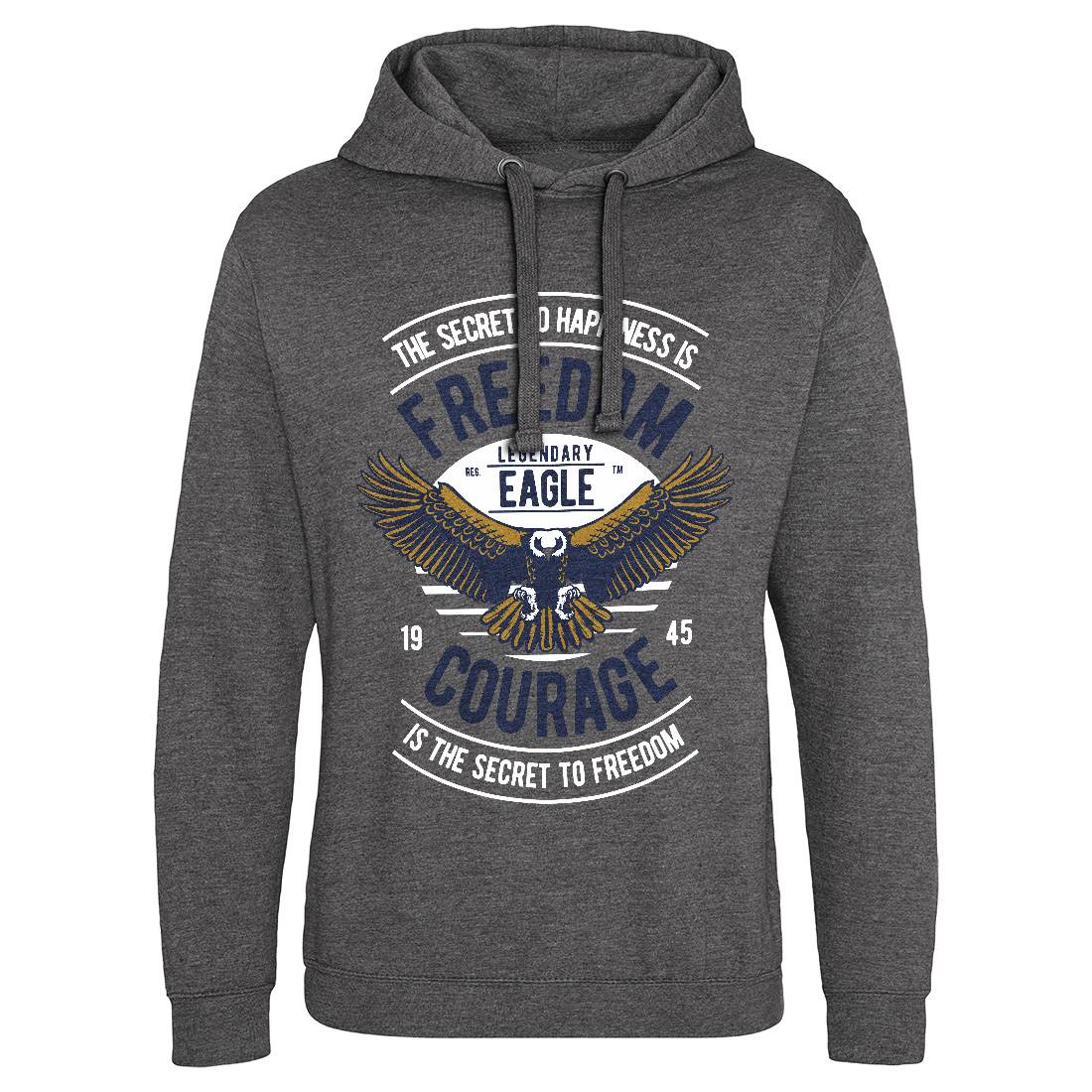 Freedom Eagle Mens Hoodie Without Pocket American D536