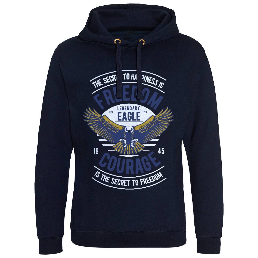 Freedom Eagle Mens Hoodie Without Pocket American D536