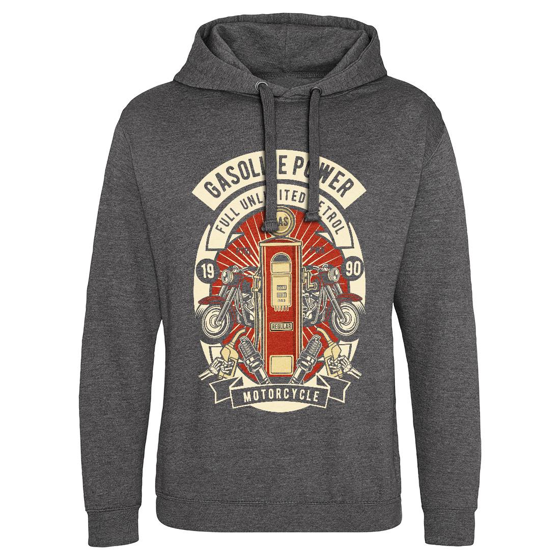 Gasoline Power Mens Hoodie Without Pocket Motorcycles D538