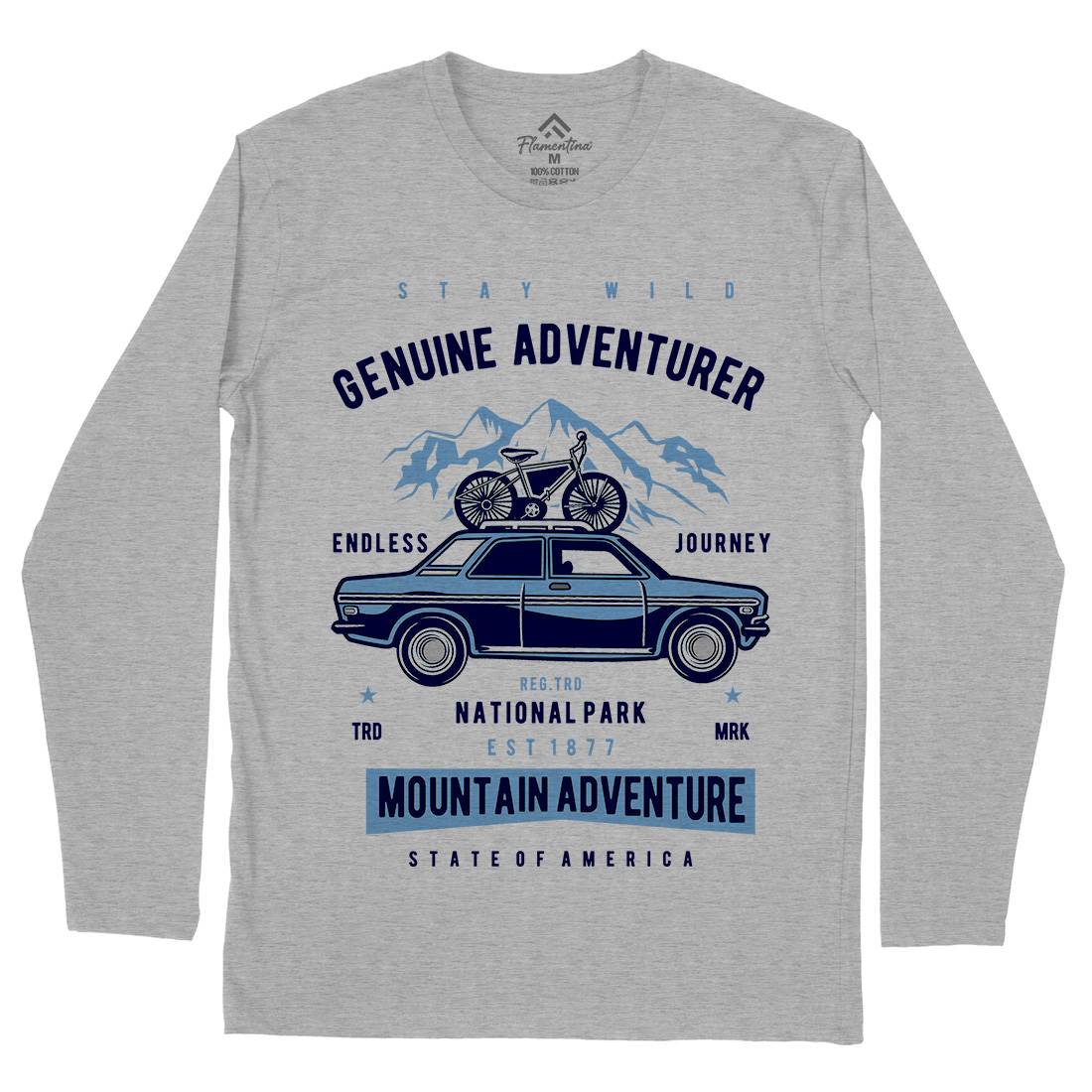 Genuine Adventurer Mens Long Sleeve T-Shirt Nature D539