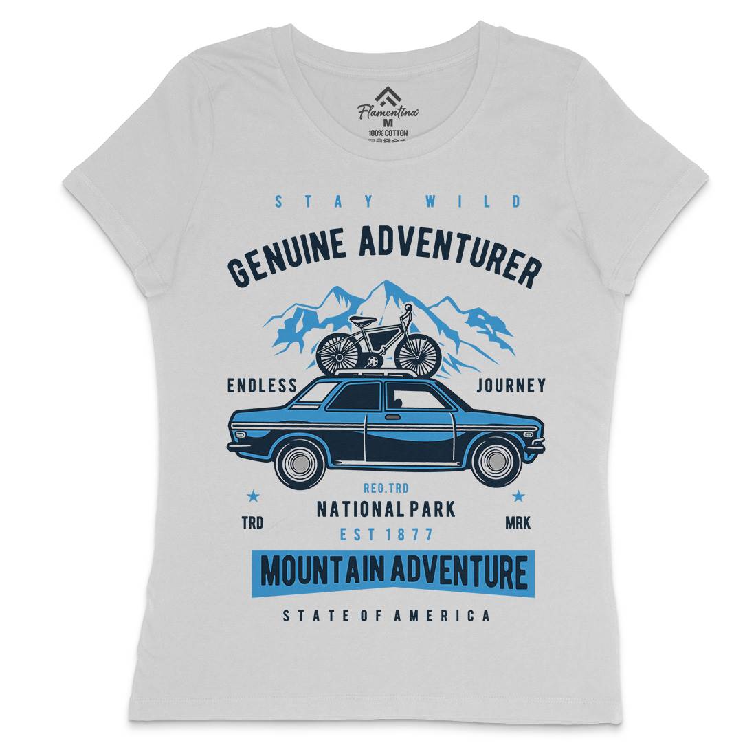 Genuine Adventurer Womens Crew Neck T-Shirt Nature D539