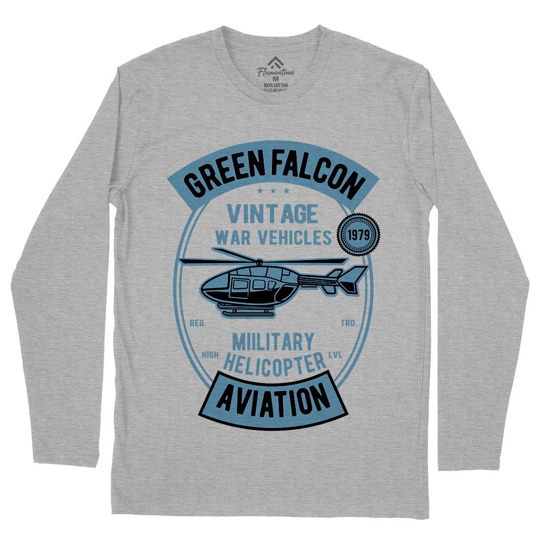 Green Falcon Mens Long Sleeve T-Shirt Vehicles D540