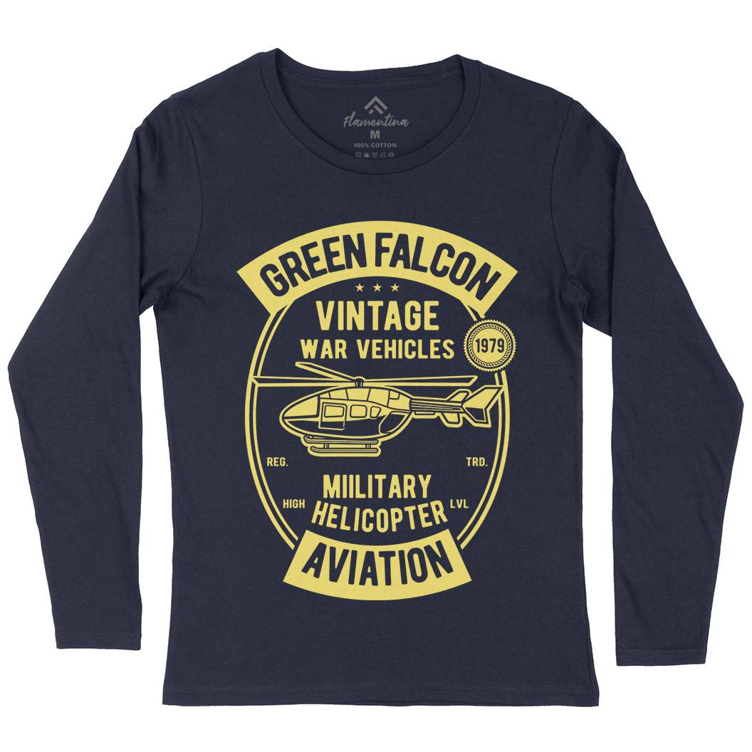 Green Falcon Womens Long Sleeve T-Shirt Vehicles D540