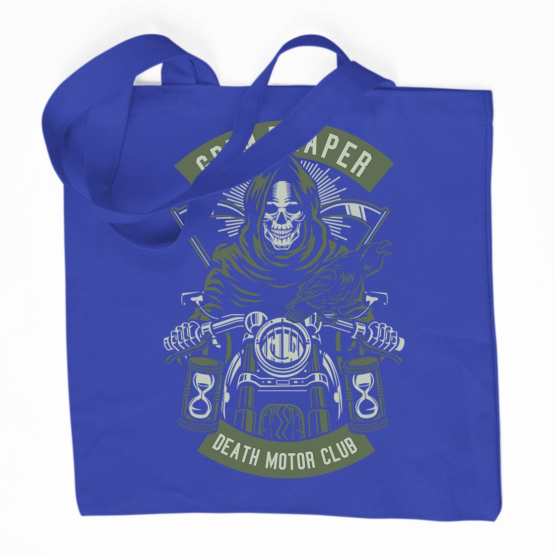 Grim Reaper Organic Premium Cotton Tote Bag Motorcycles D541