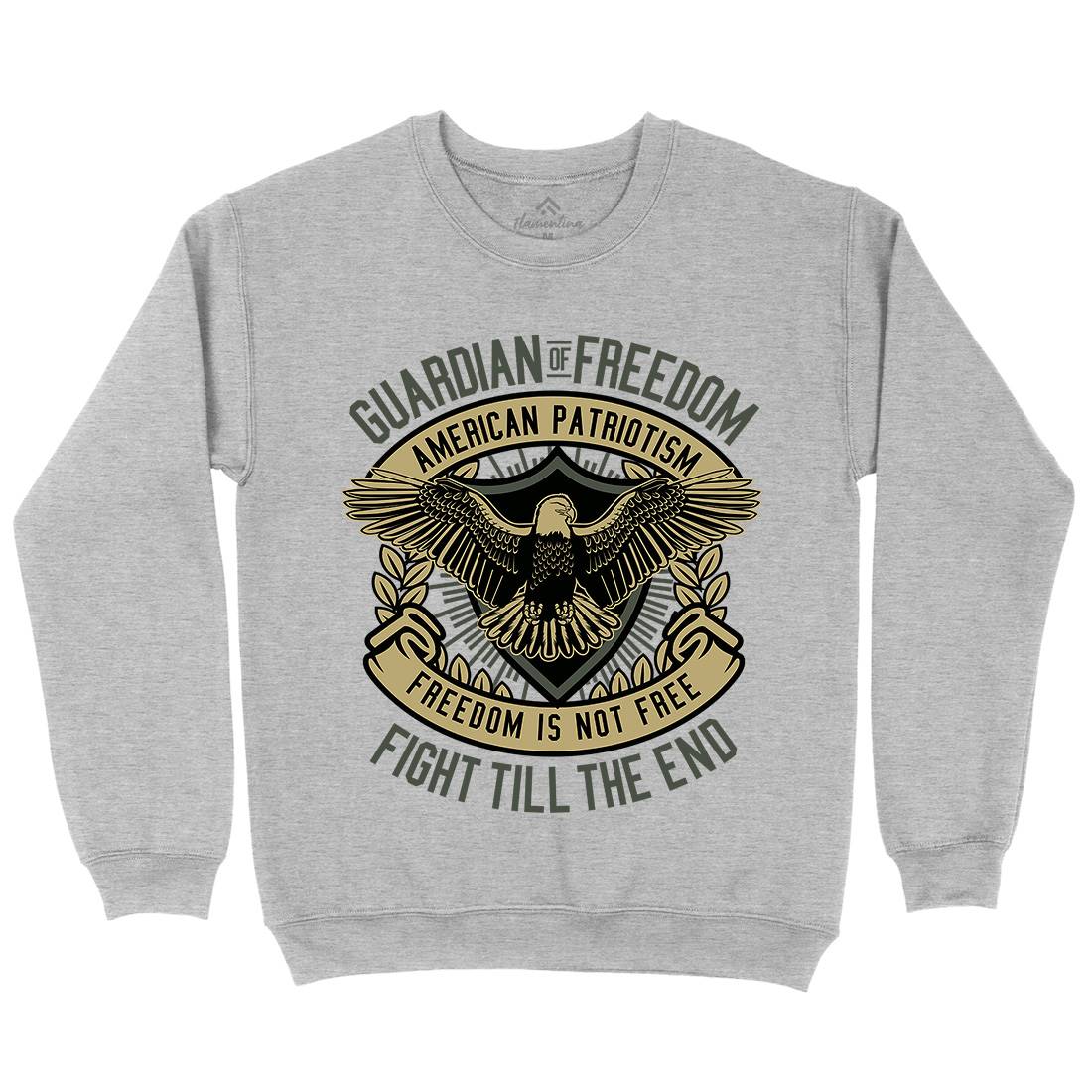 Guardian Of Freedom Mens Crew Neck Sweatshirt American D542