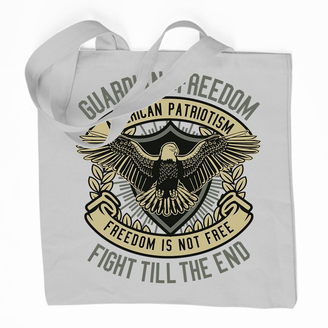 Guardian Of Freedom Organic Premium Cotton Tote Bag American D542