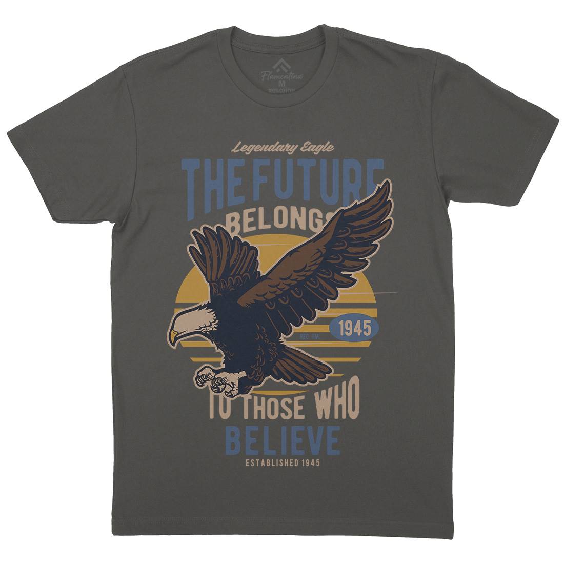 Legendary Eagle Mens Crew Neck T-Shirt Animals D545
