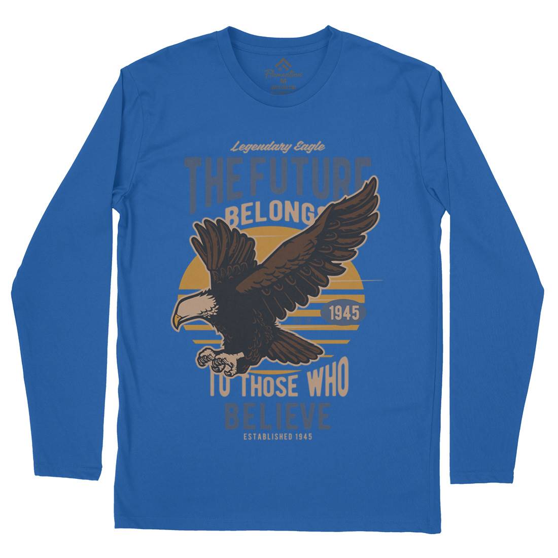 Legendary Eagle Mens Long Sleeve T-Shirt Animals D545