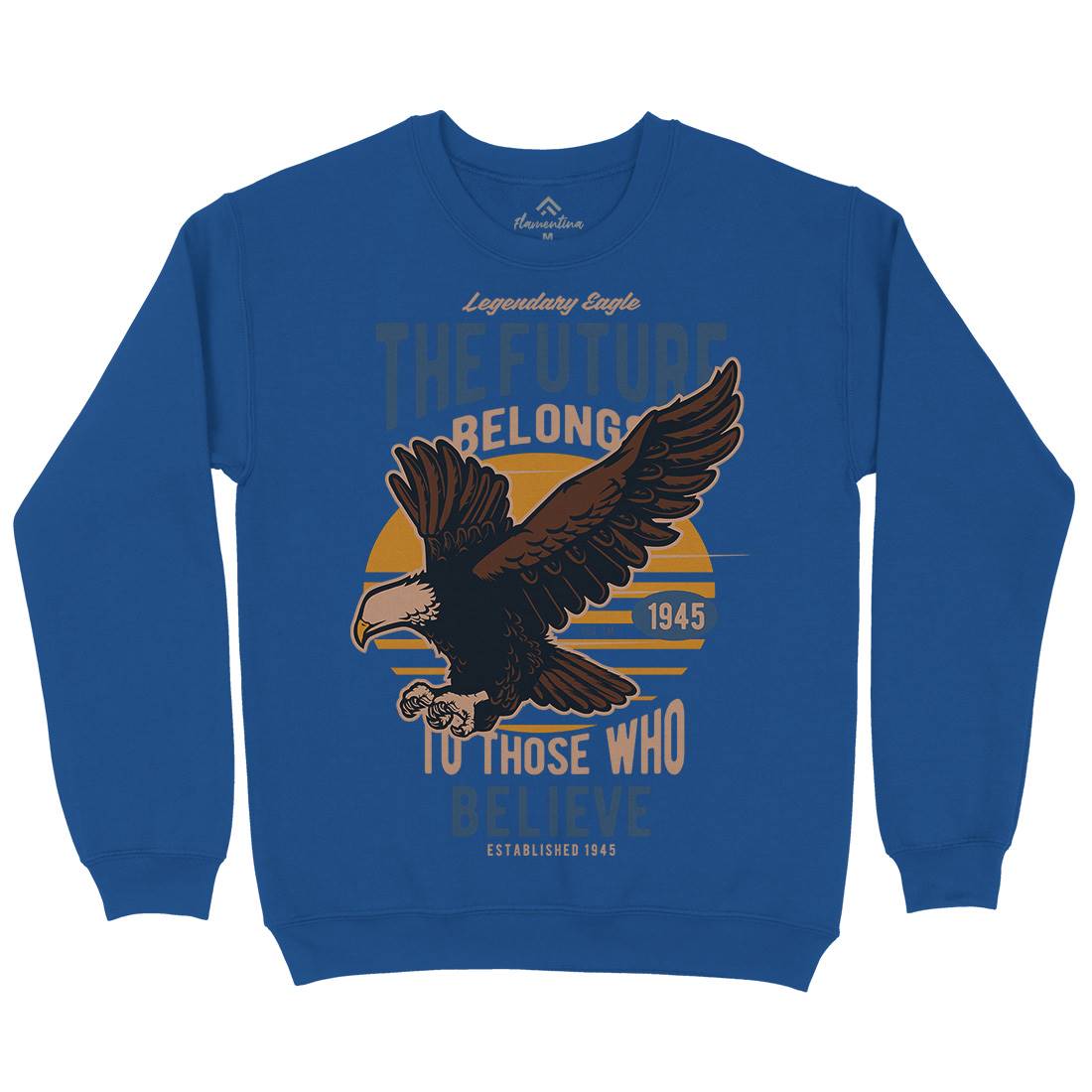 Legendary Eagle Mens Crew Neck Sweatshirt Animals D545