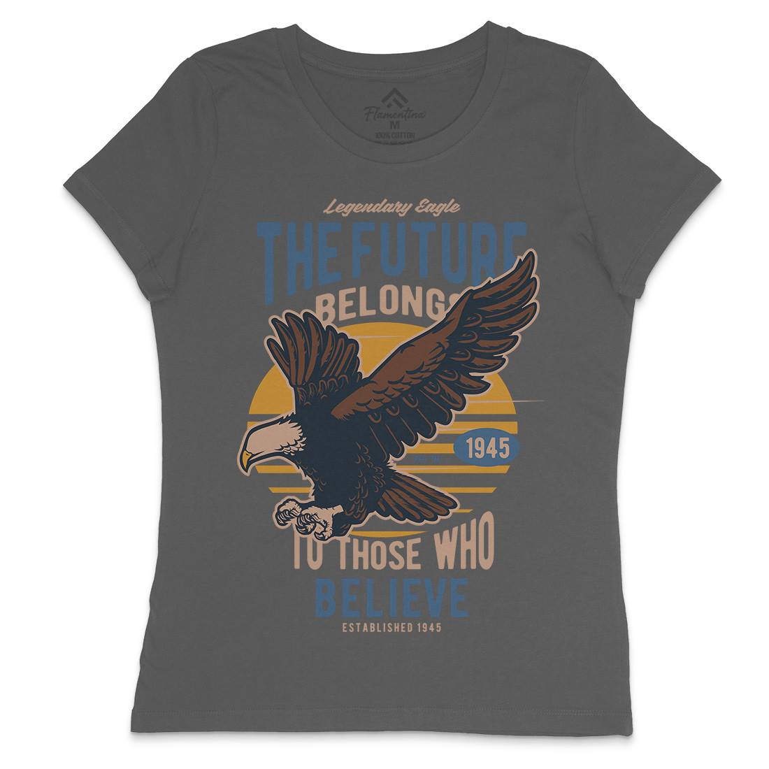 Legendary Eagle Womens Crew Neck T-Shirt Animals D545