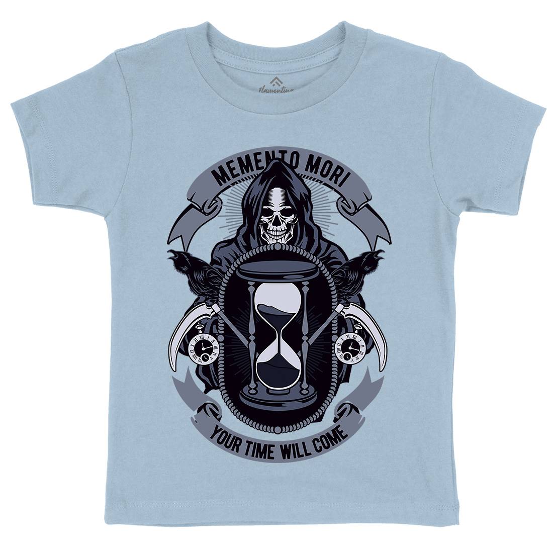 Memento Mori Kids Crew Neck T-Shirt Horror D548