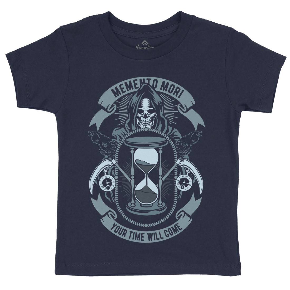 Memento Mori Kids Crew Neck T-Shirt Horror D548