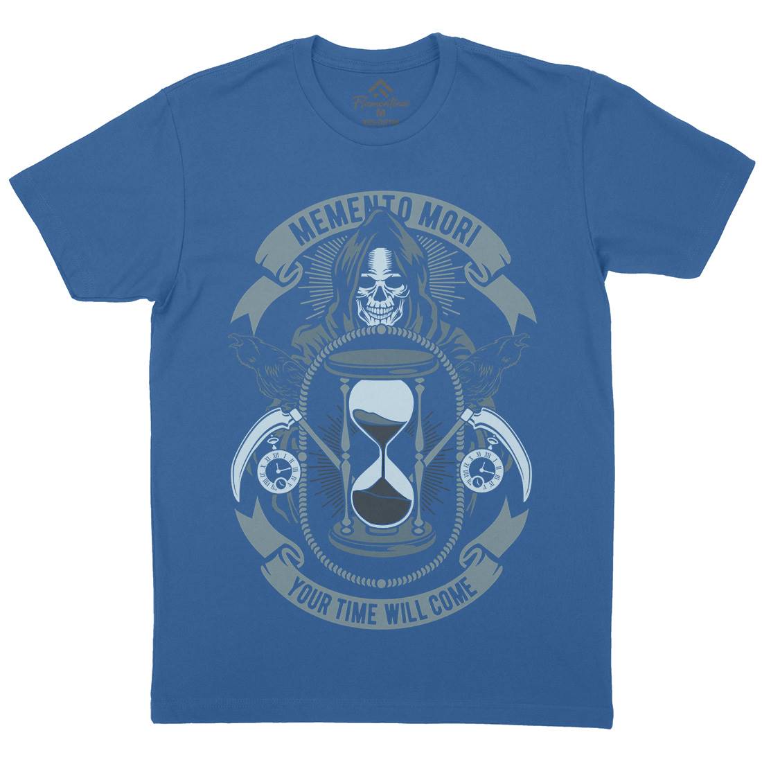 Memento Mori Mens Organic Crew Neck T-Shirt Horror D548