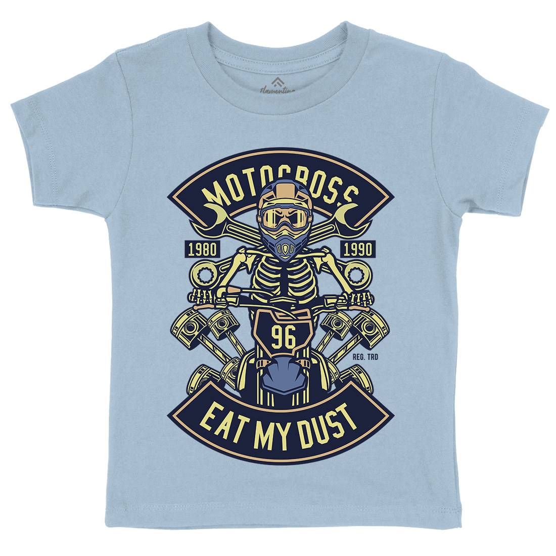 Motocross Eat My Dust Kids Crew Neck T-Shirt Motorcycles D550