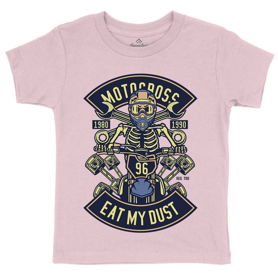 Motocross Eat My Dust Kids Crew Neck T-Shirt Motorcycles D550