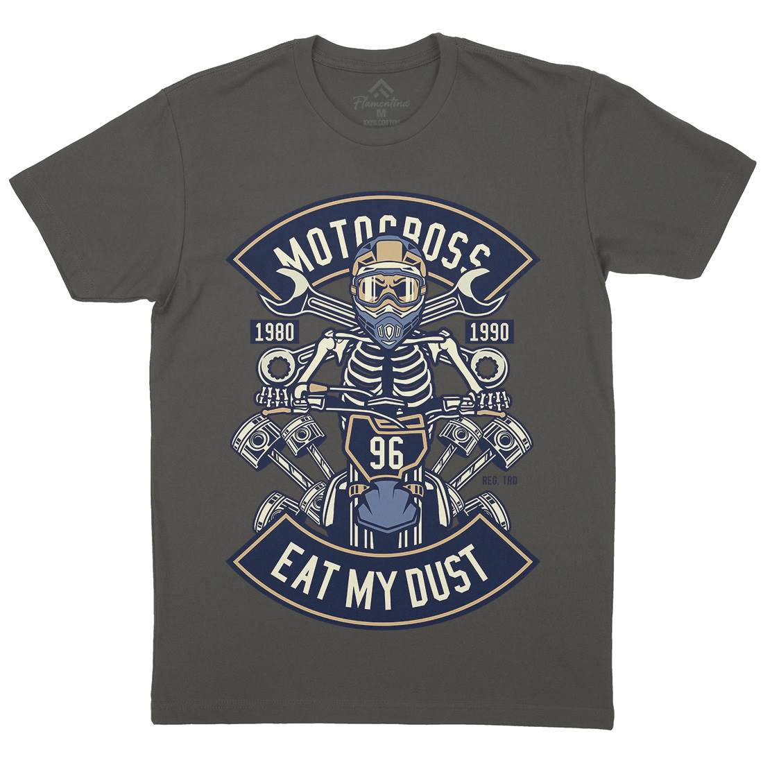 Motocross Eat My Dust Mens Crew Neck T-Shirt Motorcycles D550