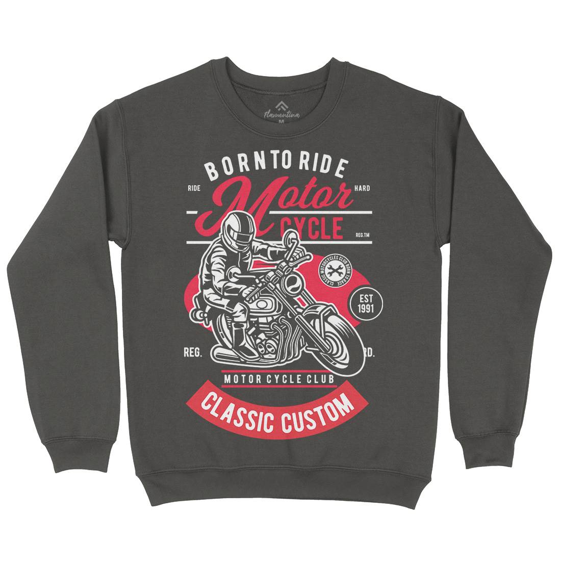 Rider Kids Crew Neck Sweatshirt Motorcycles D556