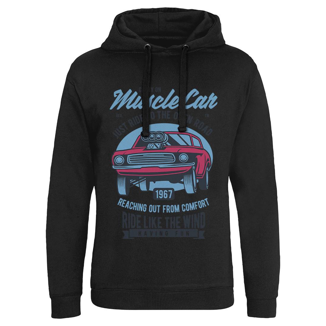 Muscle Mens Hoodie Without Pocket Cars D558