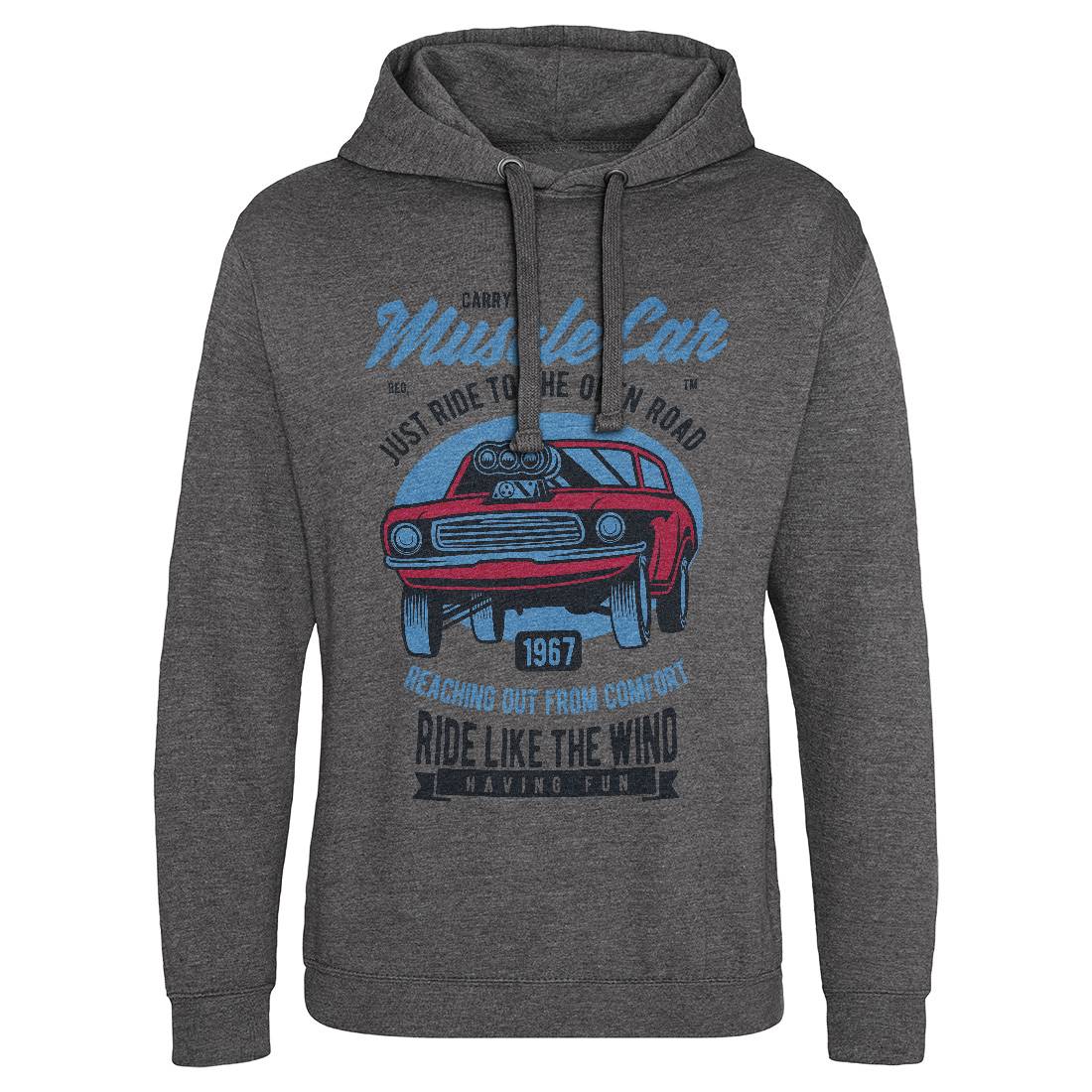Muscle Mens Hoodie Without Pocket Cars D558
