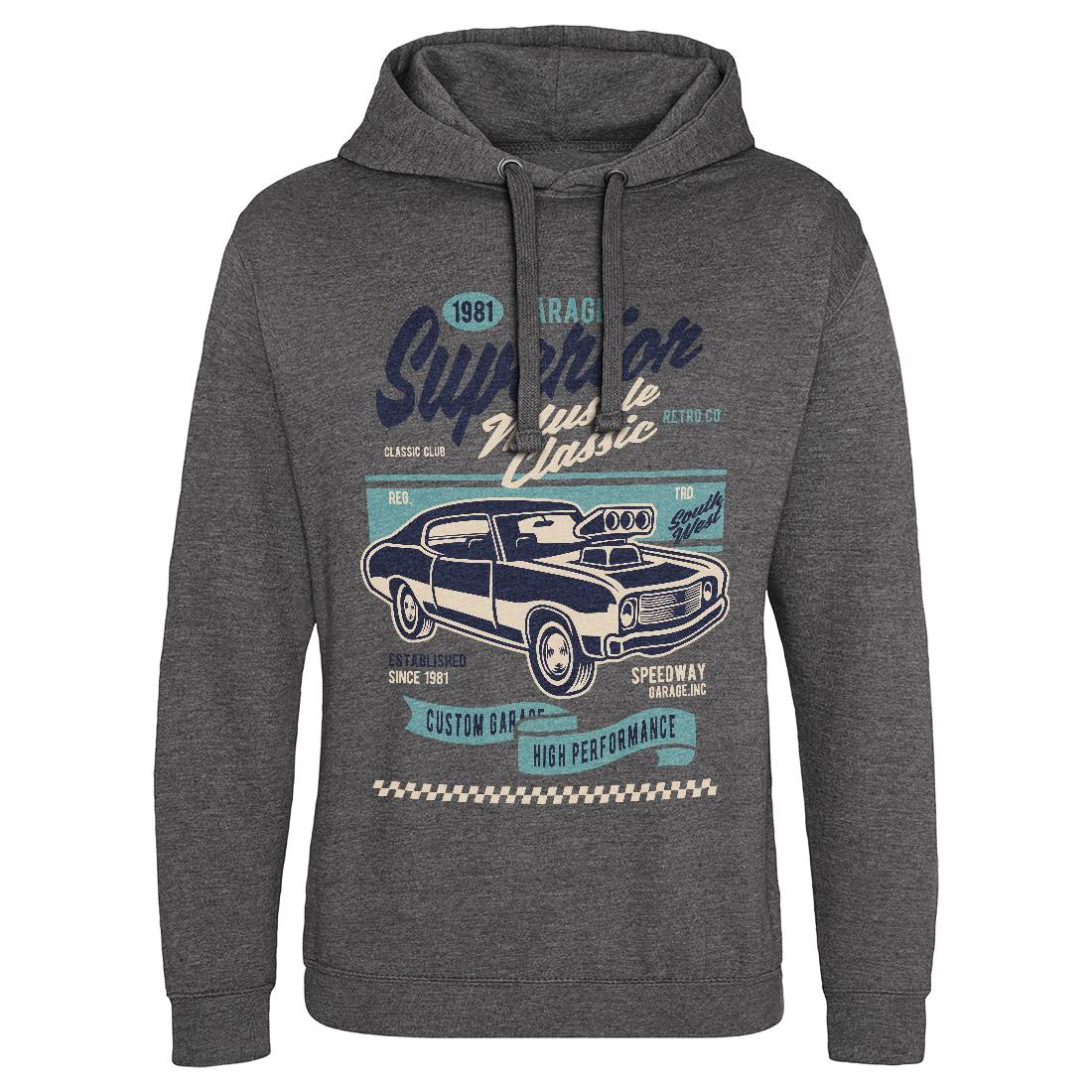 Muscle Classic Mens Hoodie Without Pocket Cars D559