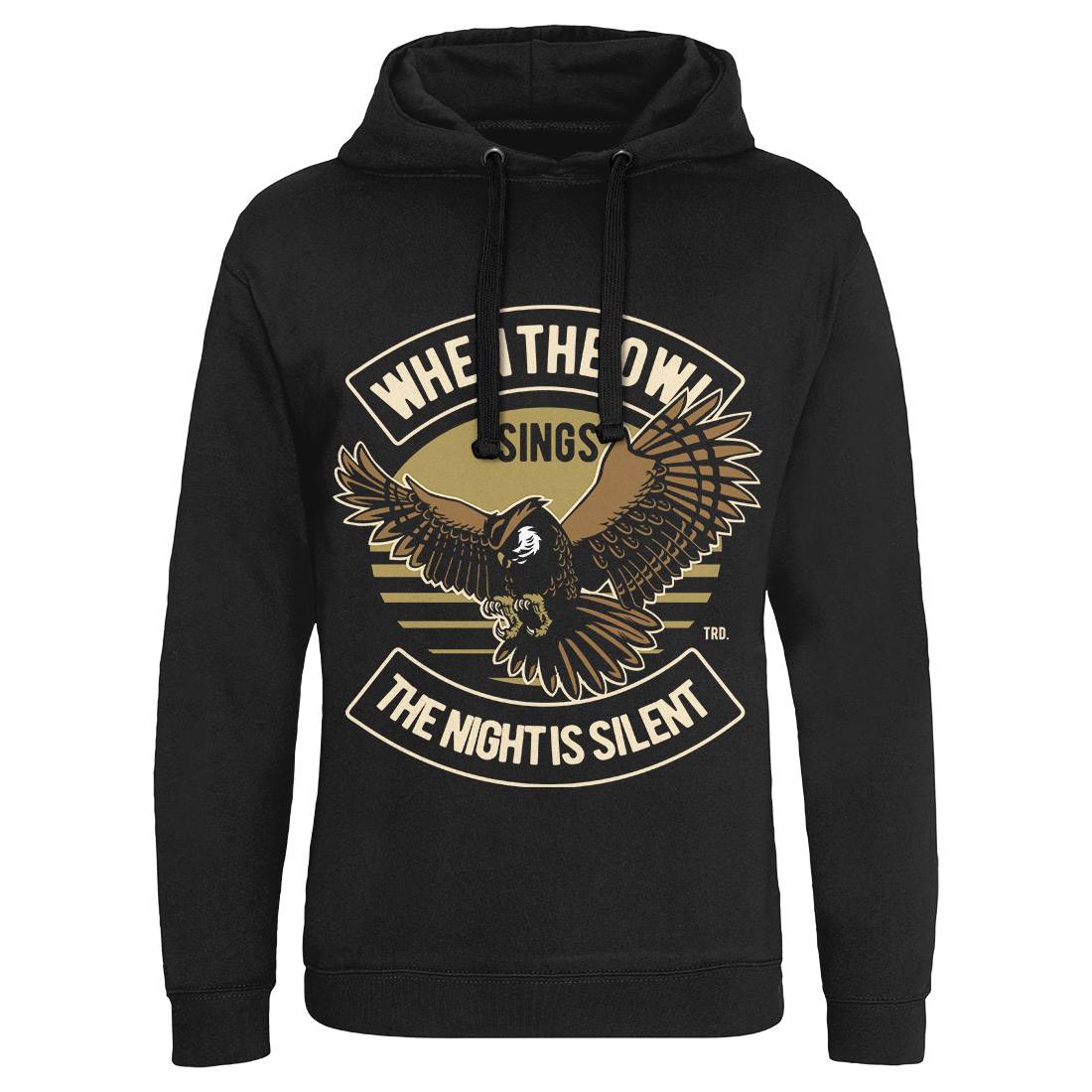 Owl Sings Mens Hoodie Without Pocket Animals D561
