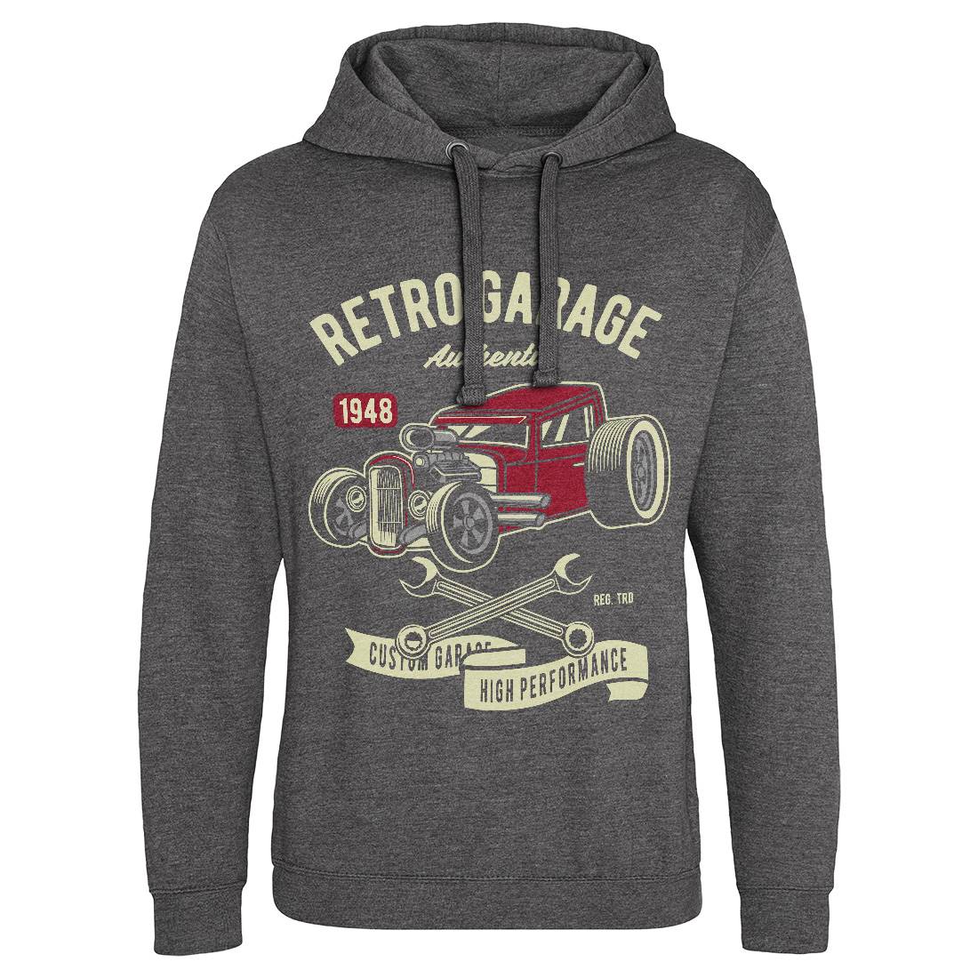 Retro Garage Hotrod Mens Hoodie Without Pocket Cars D565