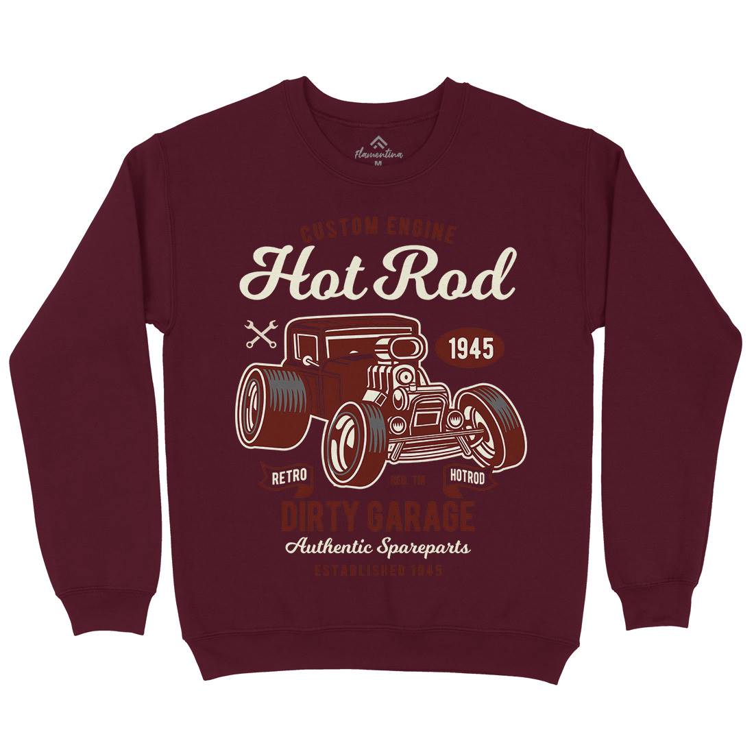 Retro Hotrod Kids Crew Neck Sweatshirt Cars D566