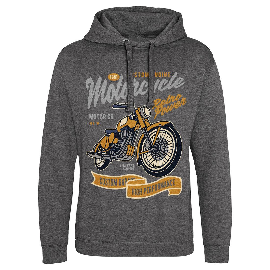 Retro Power Mens Hoodie Without Pocket Motorcycles D567