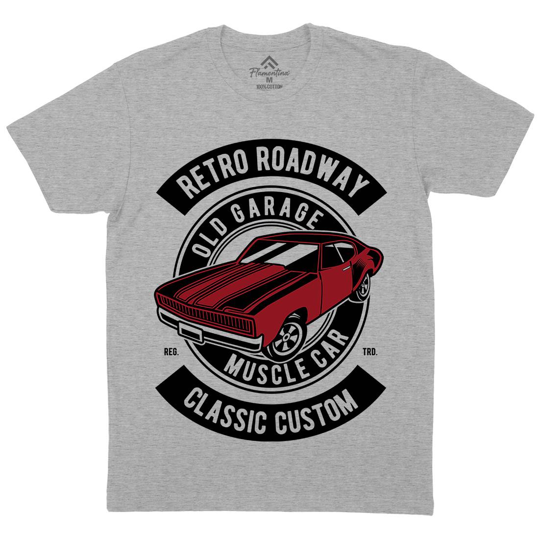 Retro Roadway Mens Crew Neck T-Shirt Cars D568