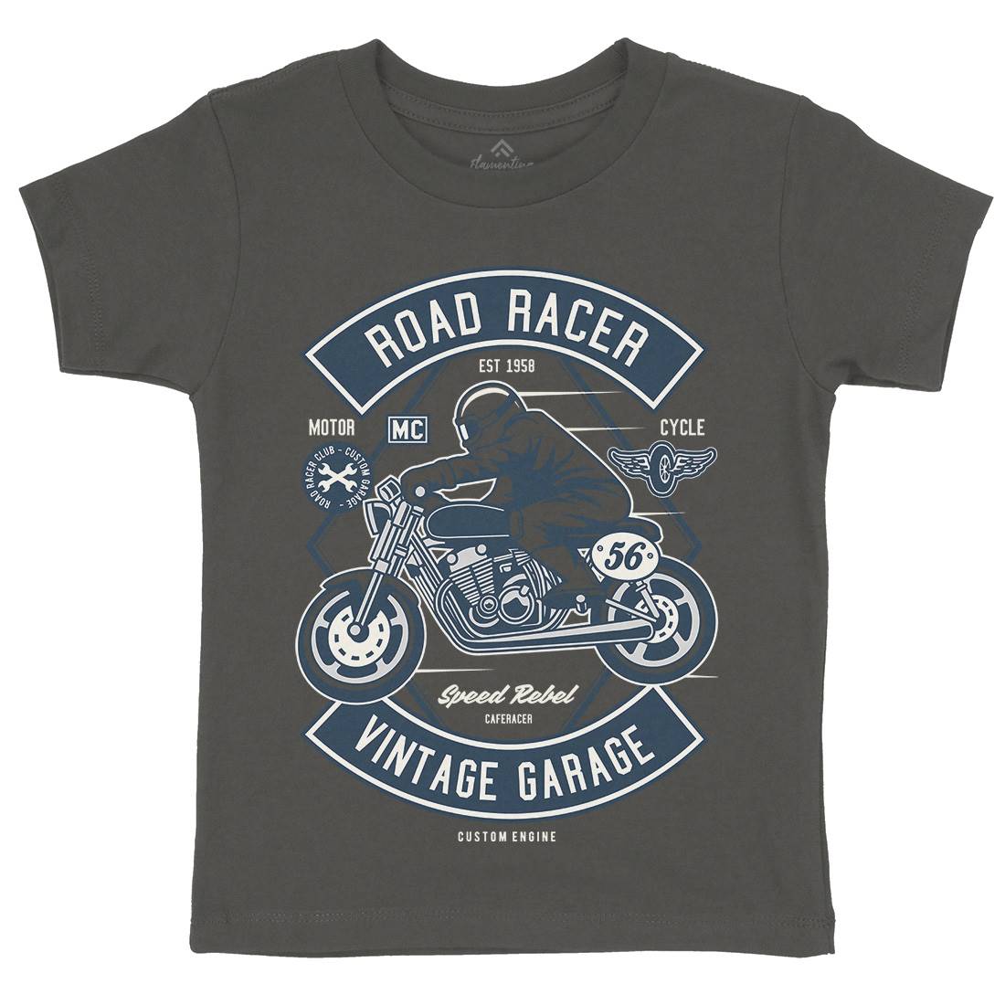 Road Racer Kids Crew Neck T-Shirt Motorcycles D571