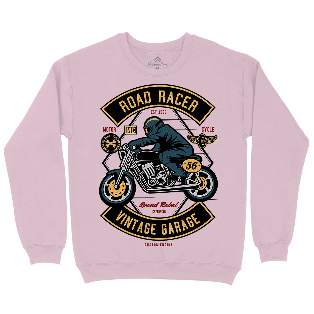 Road Racer Kids Crew Neck Sweatshirt Motorcycles D571